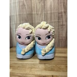 Happy Feet Slippers Disney Princess Elsa Girls Frozen Sz Small Women 1-5